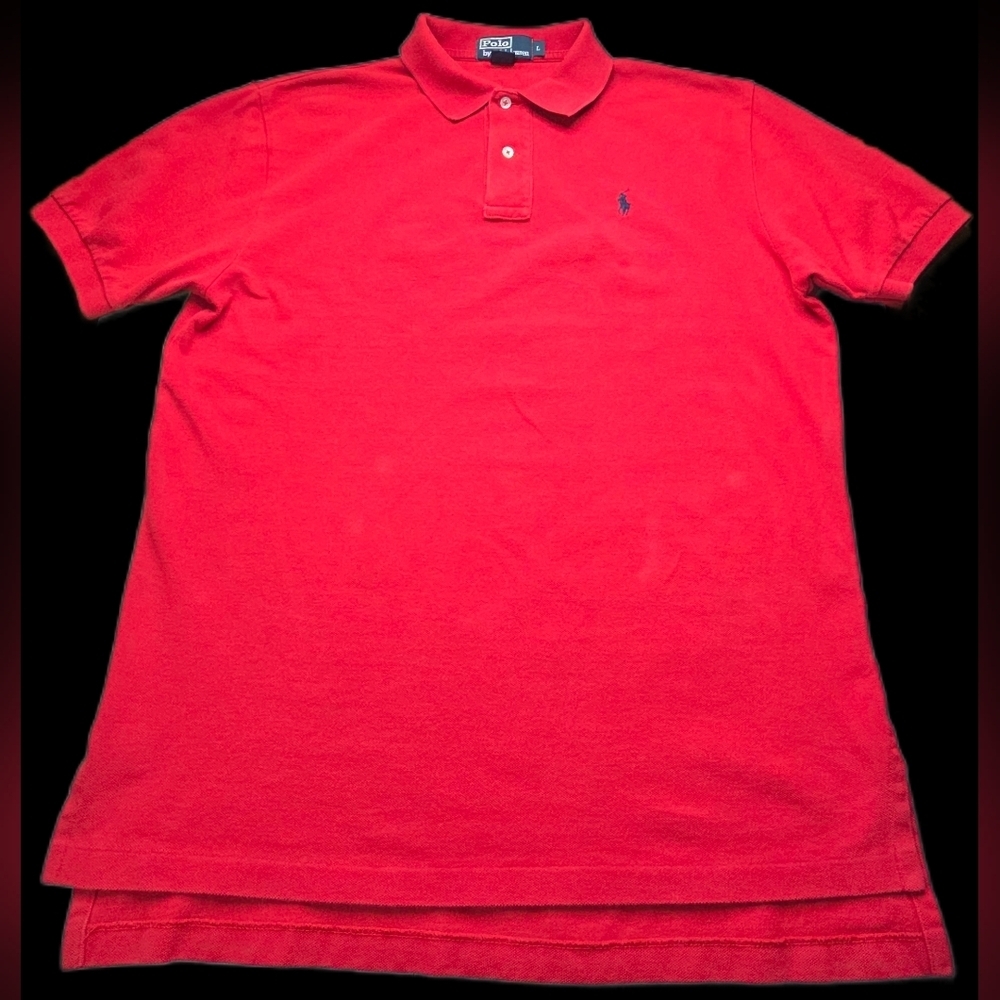 Vintage Polo by Ralph Lauren Men’s Red Short Sleeve Polo Shirt Size Large Cotton